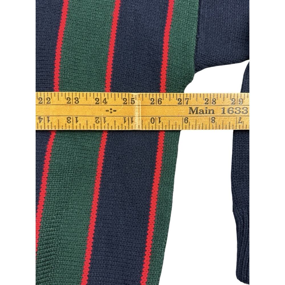 Vtg 80’s 90’s Sweater Men's Multicolored Striped Classic Crewneck Pullover 3XL - Picture 9 of 10